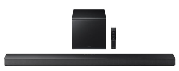 Samsung 345 W True 3.1.2 ch Soundbar with Wireless Dolby Atmos | Q-Symphony | Center & Up-Firing Speakers | Wi-Fi | HDMI ARC | Optical in | Bluetooth | Wireless Subwoofer (HW-QS700F/XL, Titan Black)